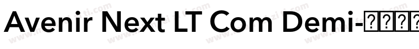 Avenir Next LT Com Demi字体转换